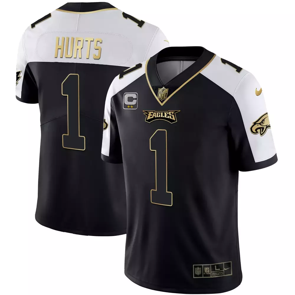Jalen Hurts Eagles Alternate Kelly Green Gold Jersey | All Stitched | Fan Gear for Men, Women & Youth