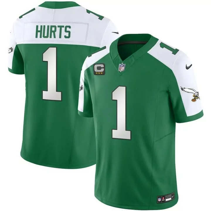 jalen hurts kelly alternate mens philadelphia eagles kelly green vapor limited jersey v2 all stitched