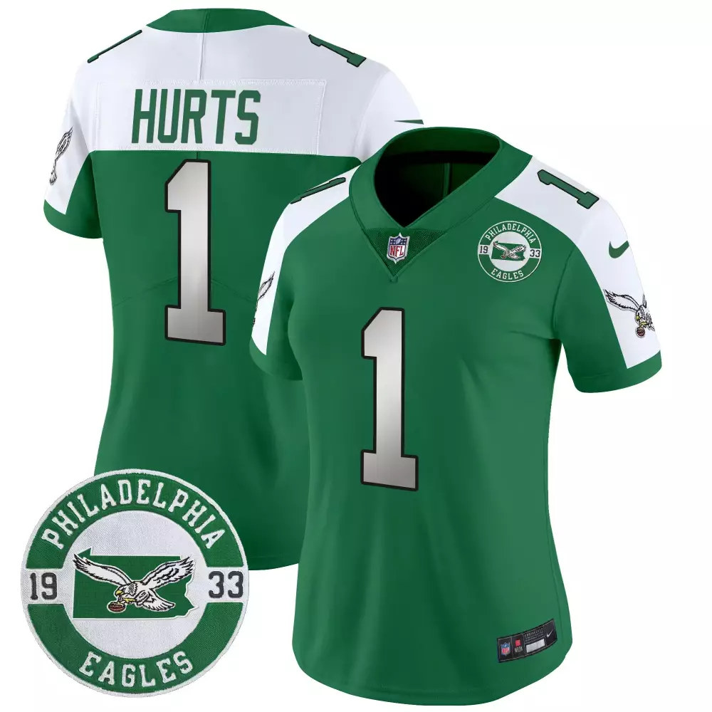jalen hurts kelly alternate mens philadelphia eagles kelly green vapor limited jersey v2 all stitched