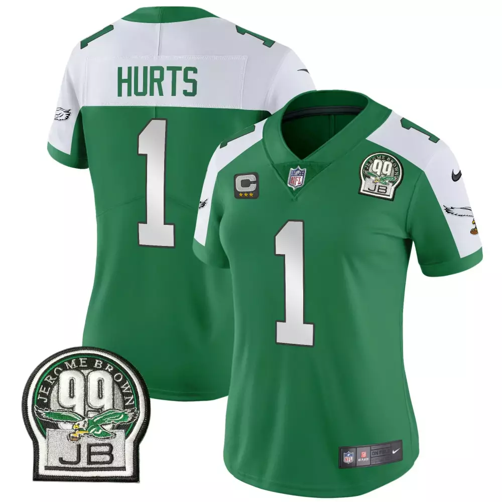 jalen hurts kelly alternate mens philadelphia eagles kelly green vapor limited jersey v2 all stitched
