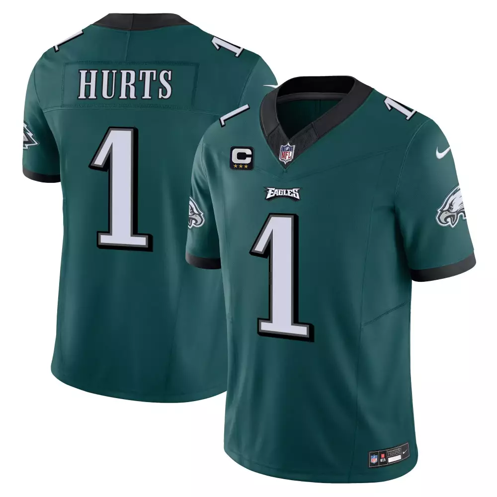 jalen hurts midnight green mens philadelphia eagles philadelphia patch jersey all stitched