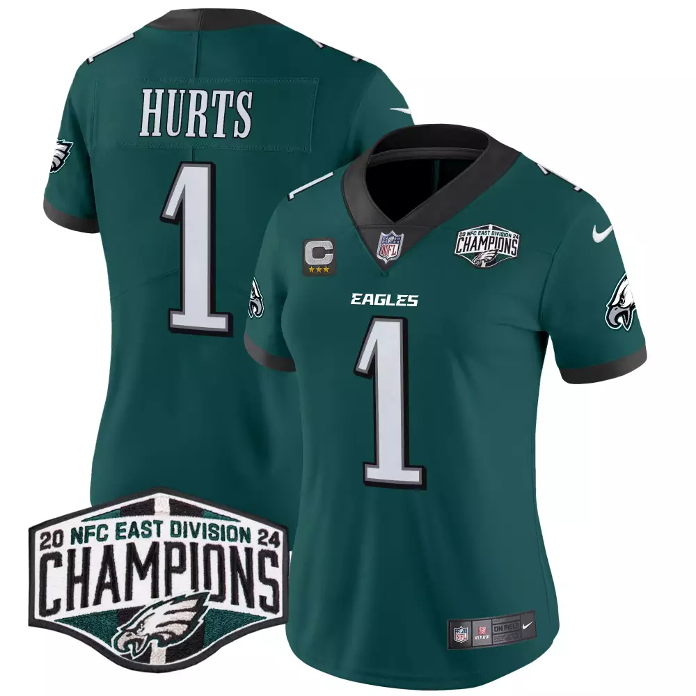 jalen hurts midnight green sleeves mens philadelphia eagles super bowl vapor gold jersey all stitched