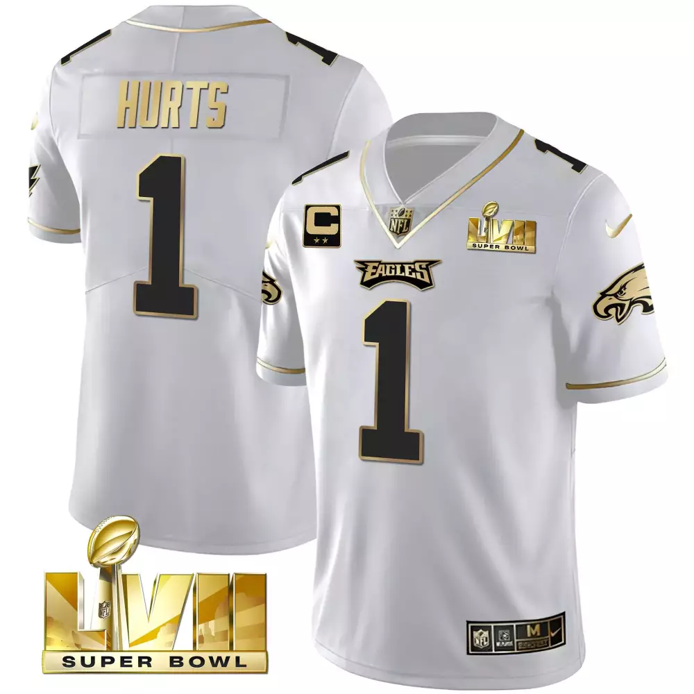 Jalen Hurts Eagles Alternate Kelly Green Gold Jersey | All Stitched | Fan Gear for Men, Women & Youth