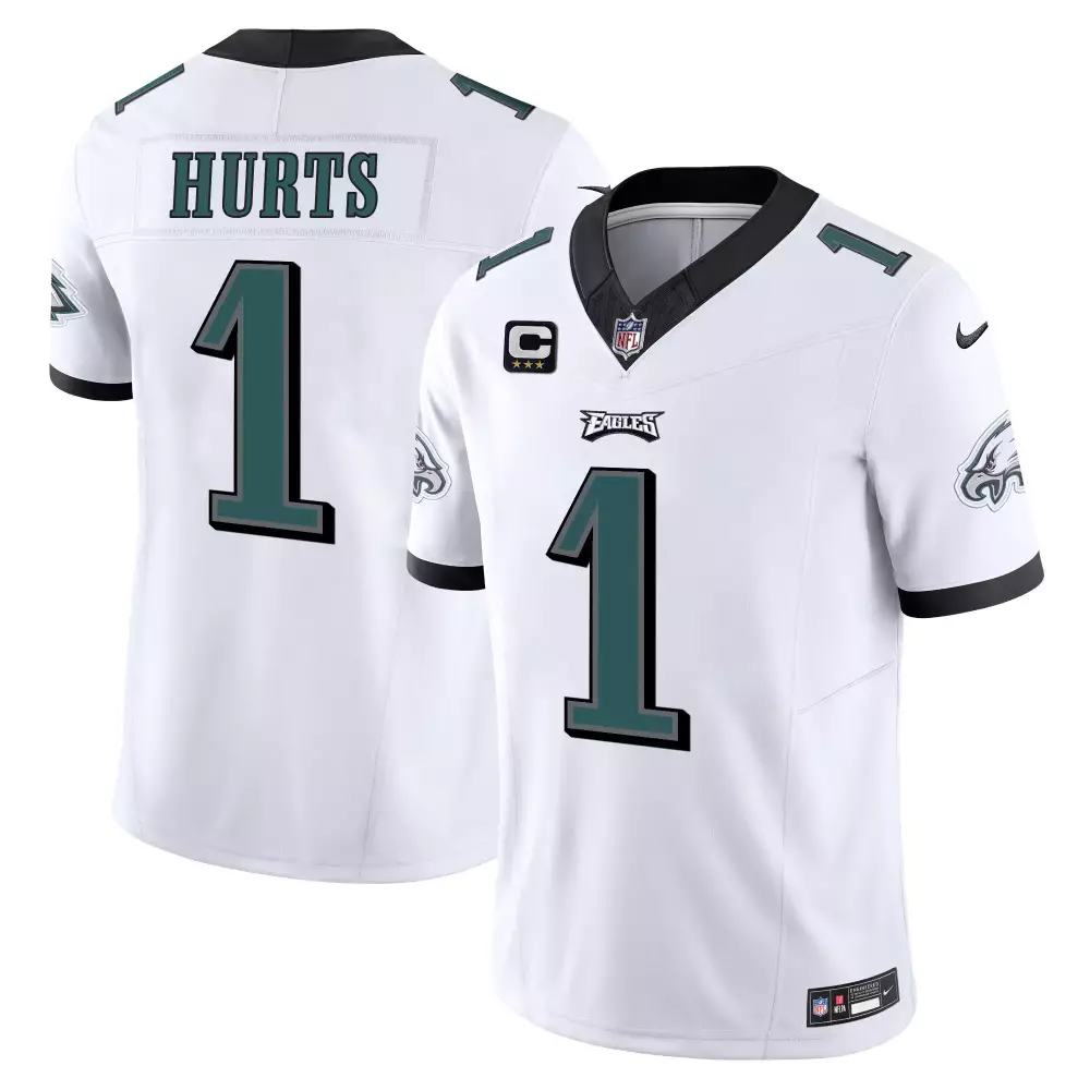 jalen hurts white mens philadelphia eagles autism foundation patch vapor limited jersey all stitched