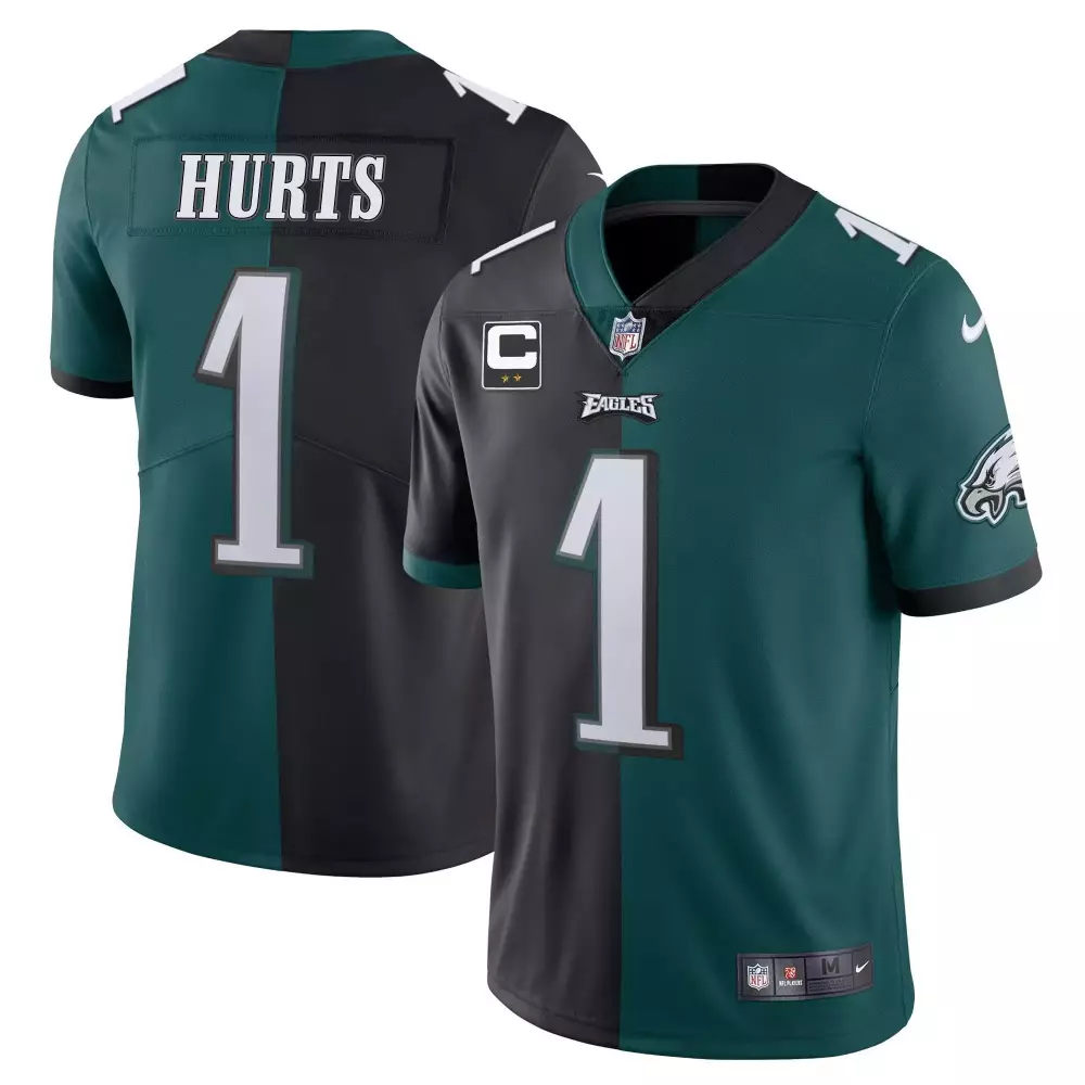 jalen hurts youth philadelphia eagles gray atmosphere fashion game all stitched