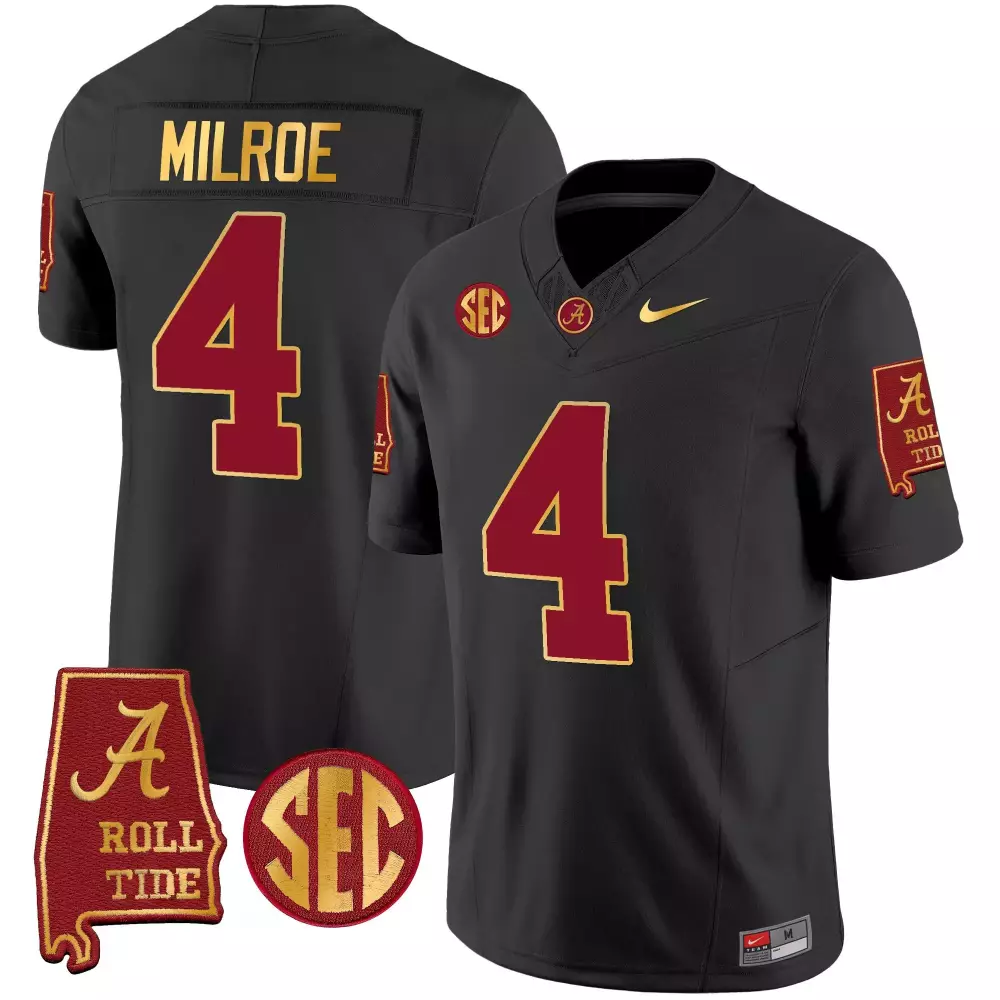 jalen milroe black womens alabama crimson tide vapor limited jersey v3 alabama map all stitched