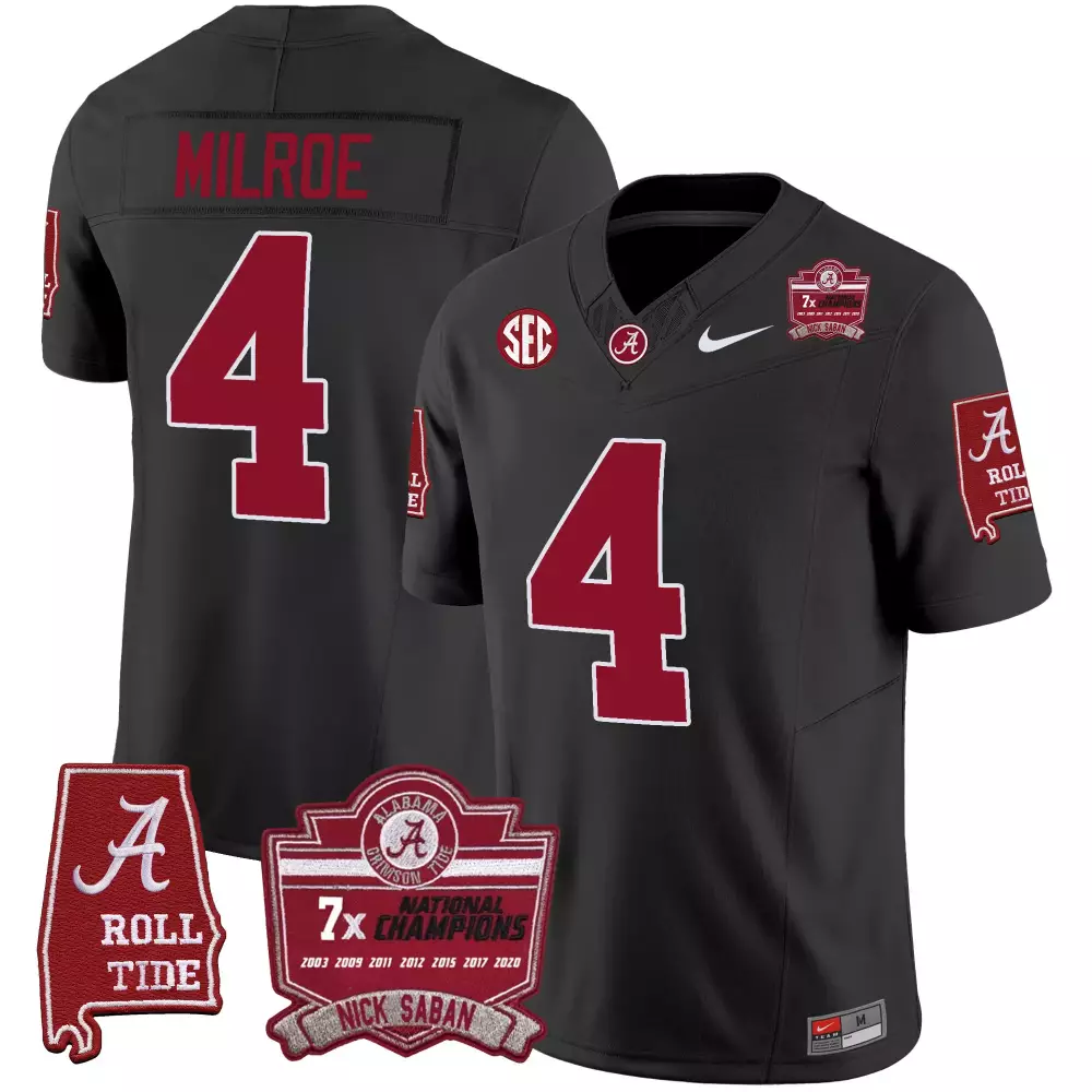 jalen milroe black womens alabama crimson tide vapor limited jersey v3 alabama map all stitched
