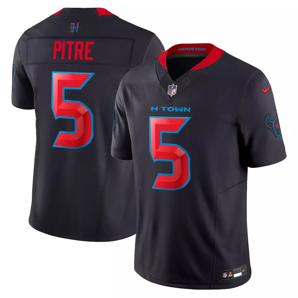 jalen pitre navy limited mens houston texans 2024 texas patch vapor limited jersey v3 all stitched