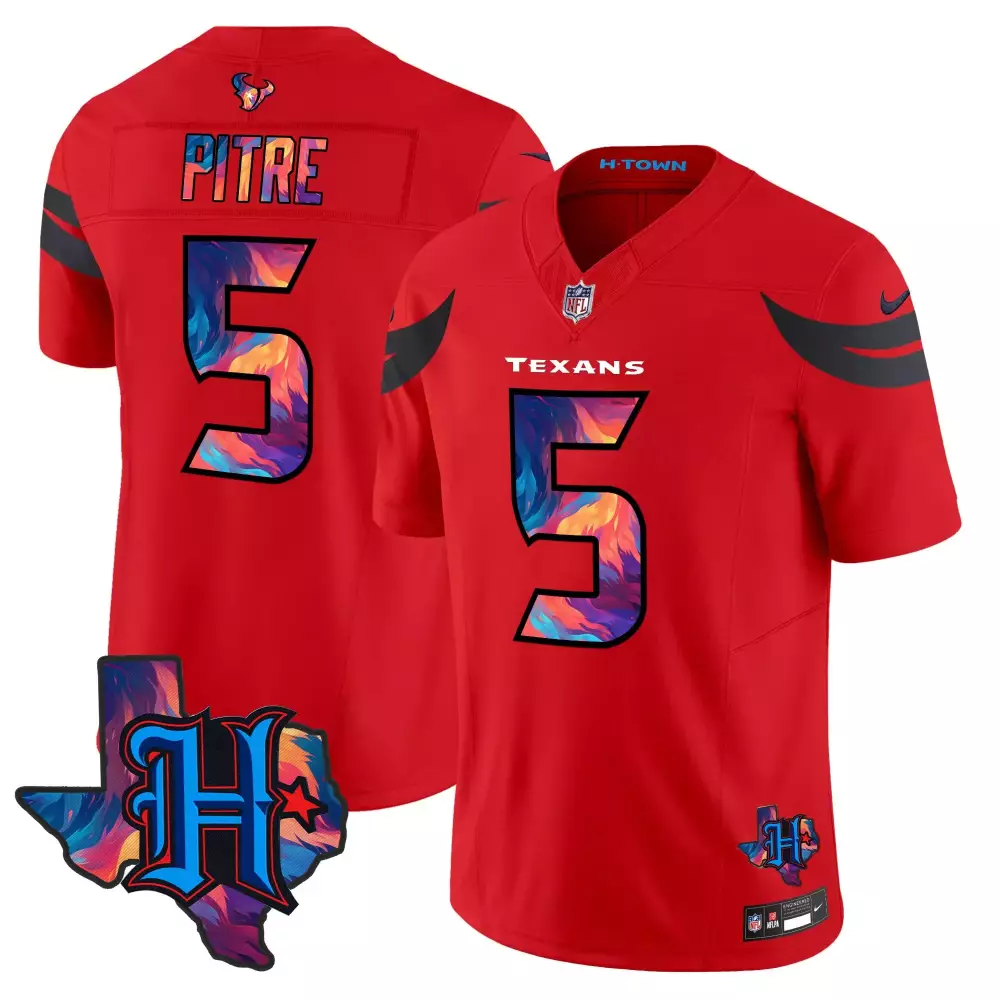 jalen pitre red mens houston texans 2024 special vapor limited jersey all stitched