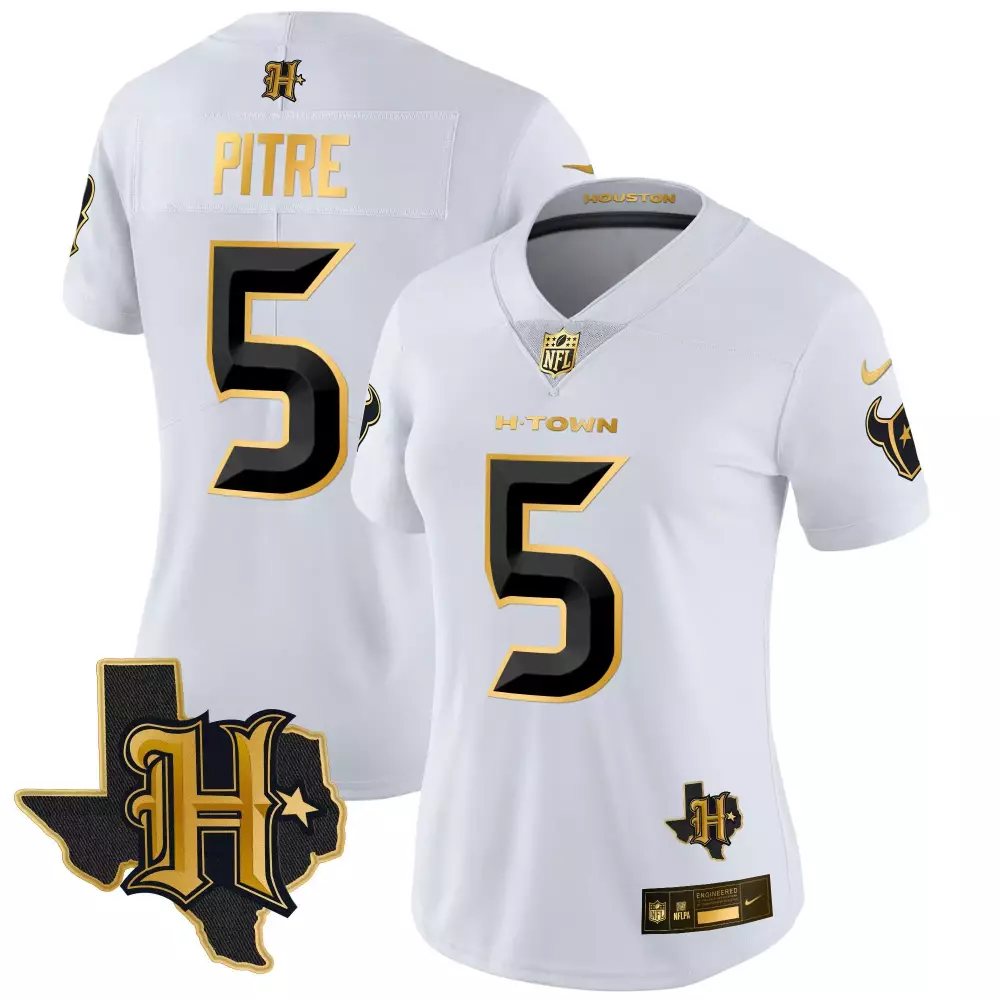 jalen pitre split womens houston texans 2024 texas patch vapor limited jersey v2 all stitched