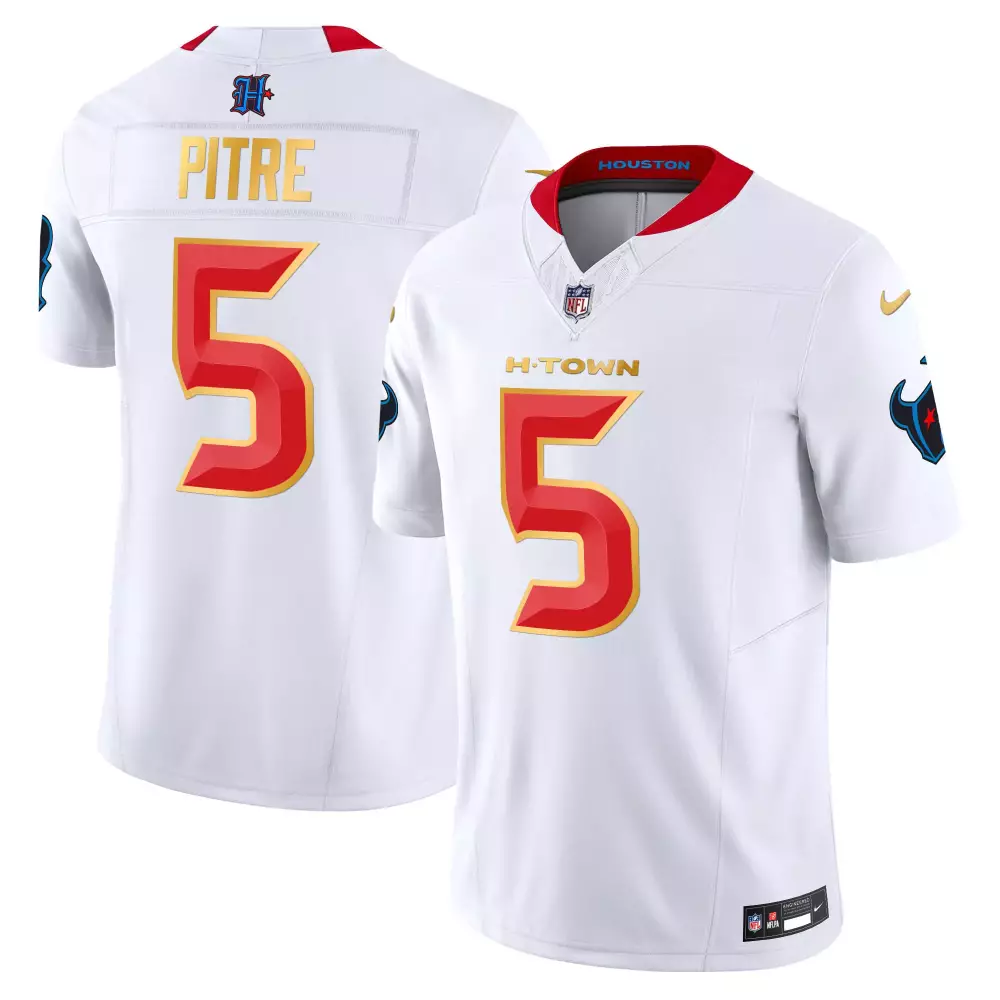jalen pitre white limited womens houston texans 2024 texas patch vapor limited jersey v2 all stitched