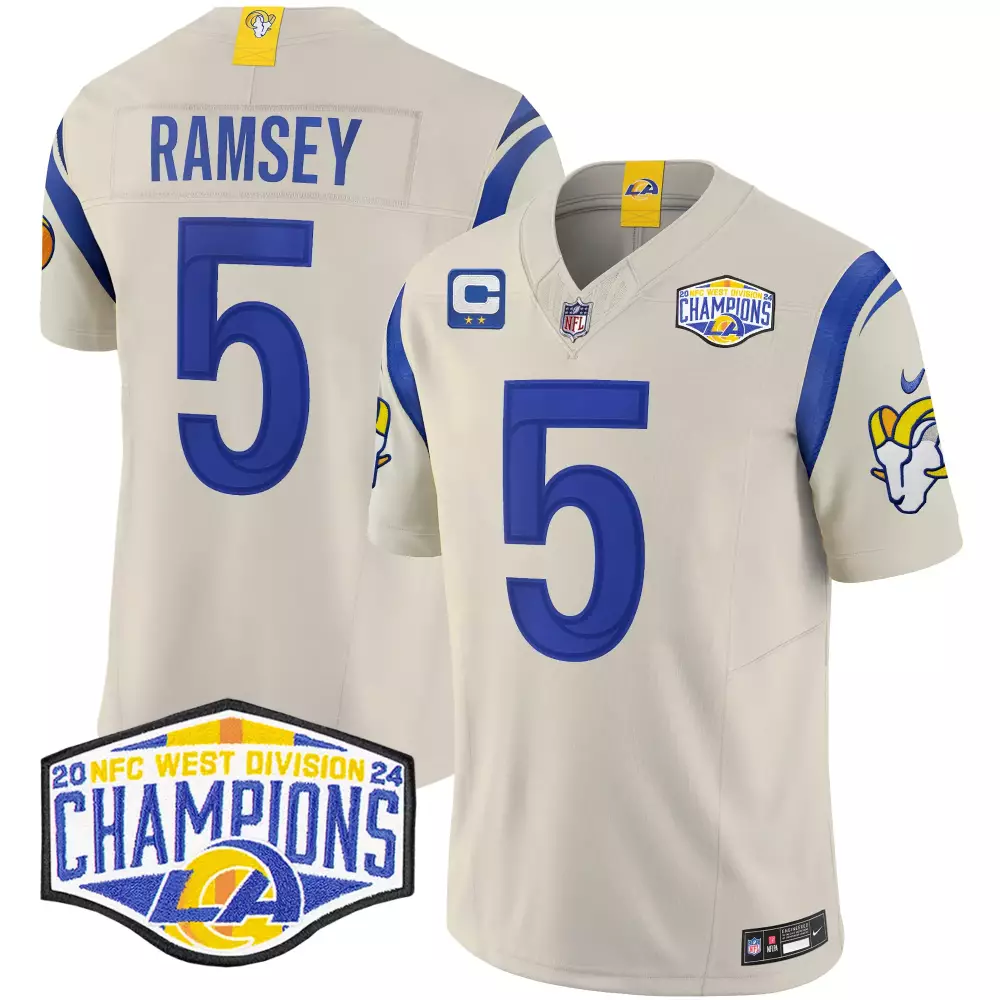 jalen ramsey black womens los angeles rams california patch vapor limited jersey all stitched