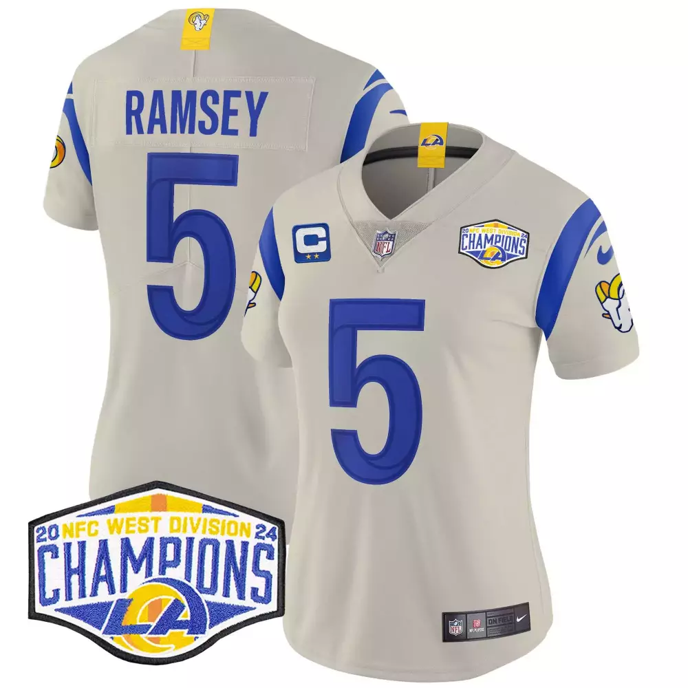 jalen ramsey bone mens los angeles rams vapor limited jersey all stitched
