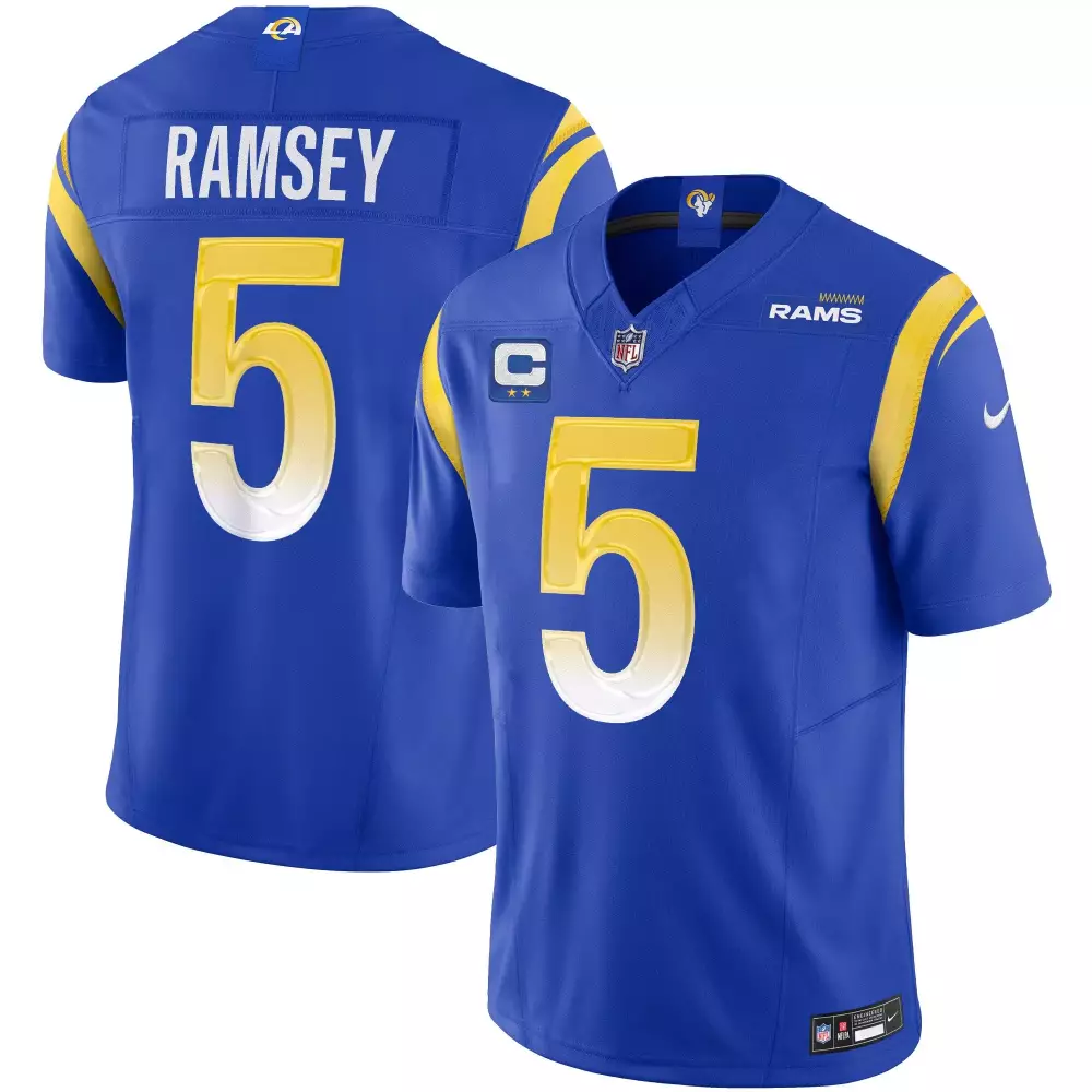 jalen ramsey royal alternate womens los angeles rams vapor limited jersey v2 all stitched