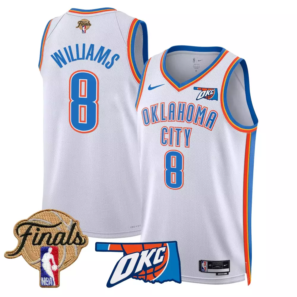 jalen williams 2425 city mens oklahoma city thunder 2025 finals swingman jersey all stitched
