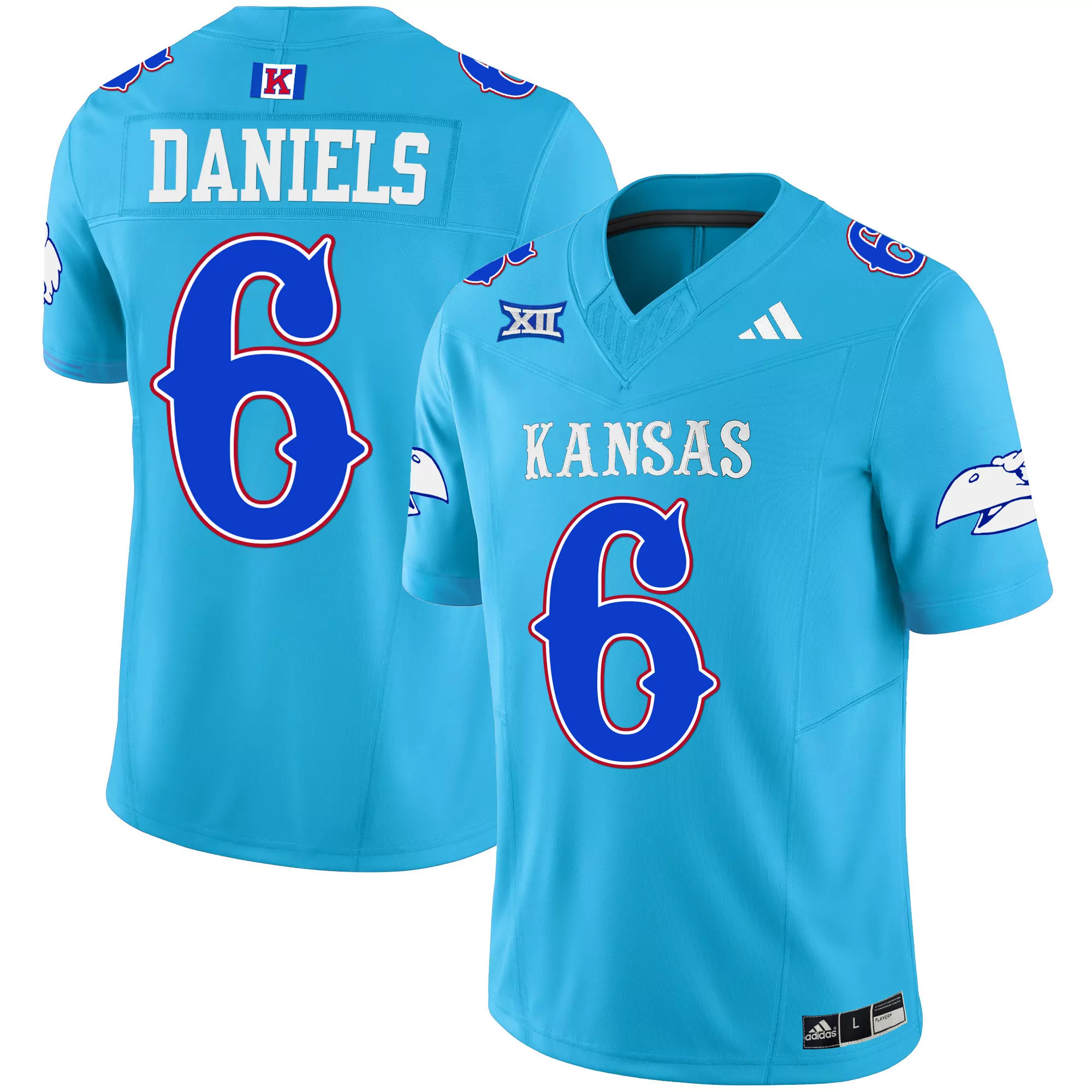 jalon daniels inverted mens kansas jayhawks blackhawk gold vapor jersey all stitched