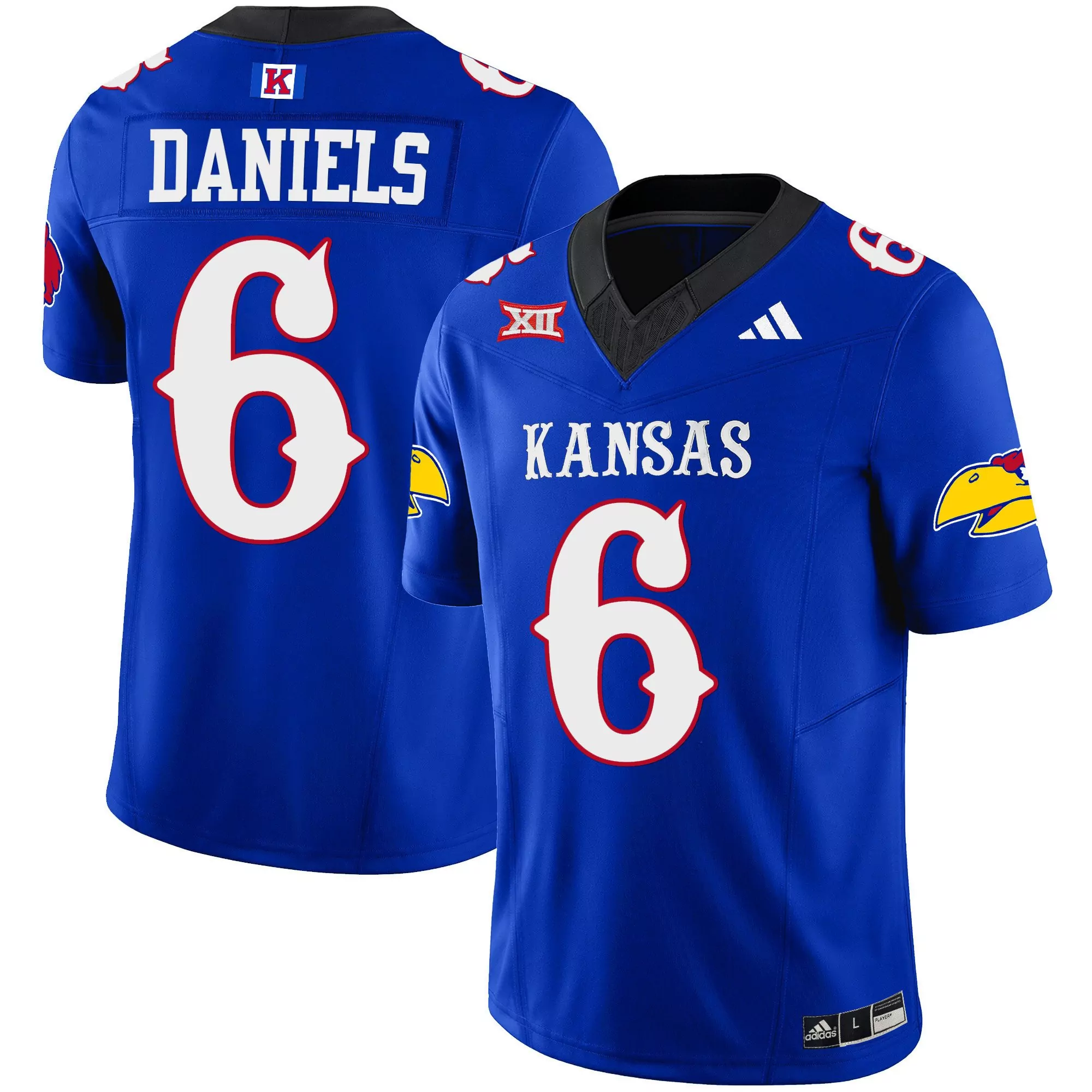 jalon daniels inverted mens kansas jayhawks blackhawk gold vapor jersey all stitched