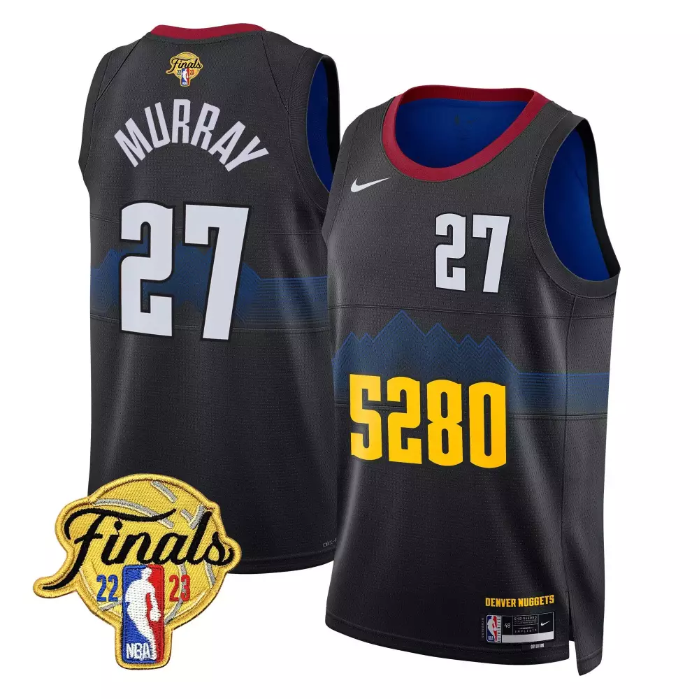 jamal murray 5280 city mens denver nuggets 2023 finals champions patch jersey v2 all stitched