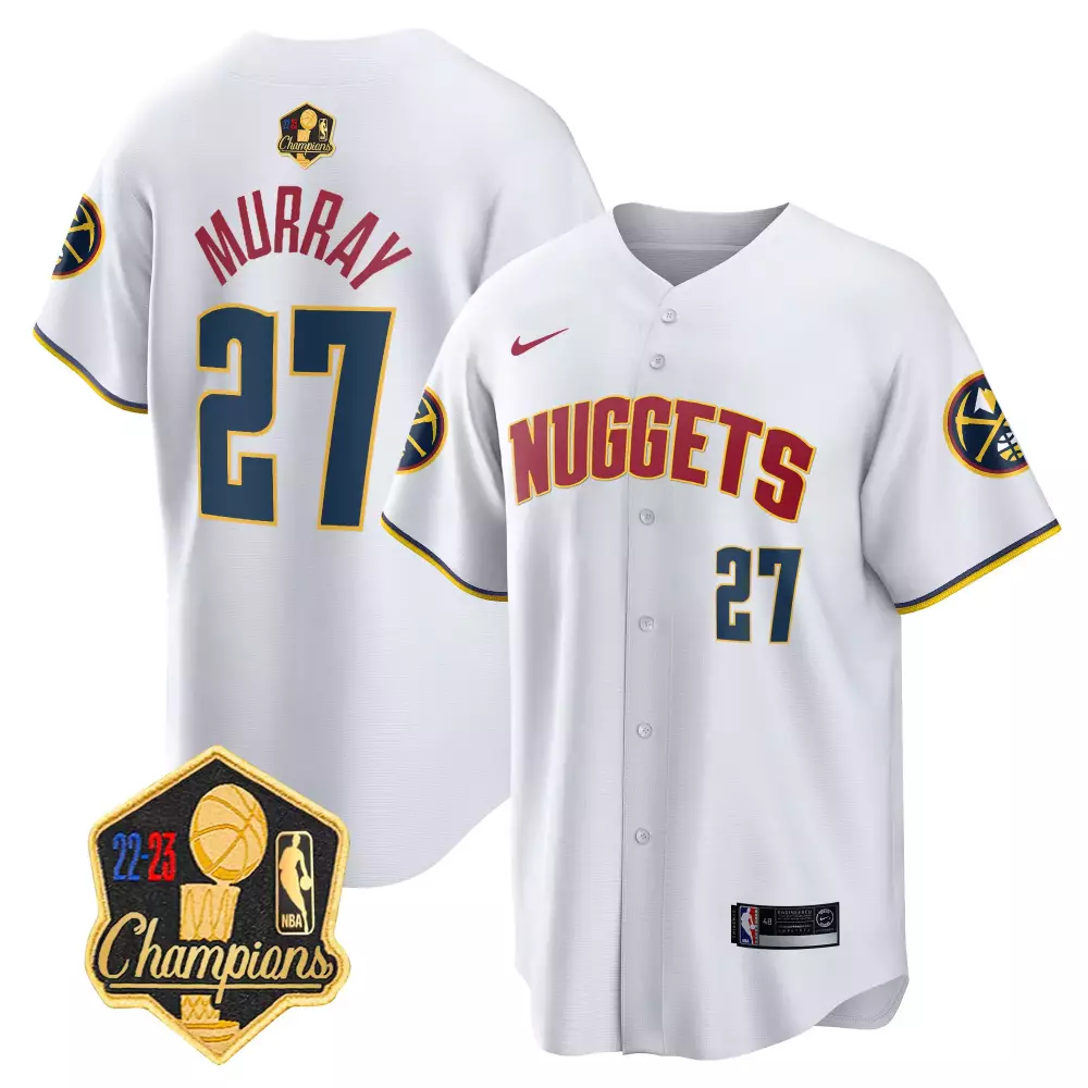 jamal murray association mens denver nuggets 2023 champions limited patch cool base jersey all stitched