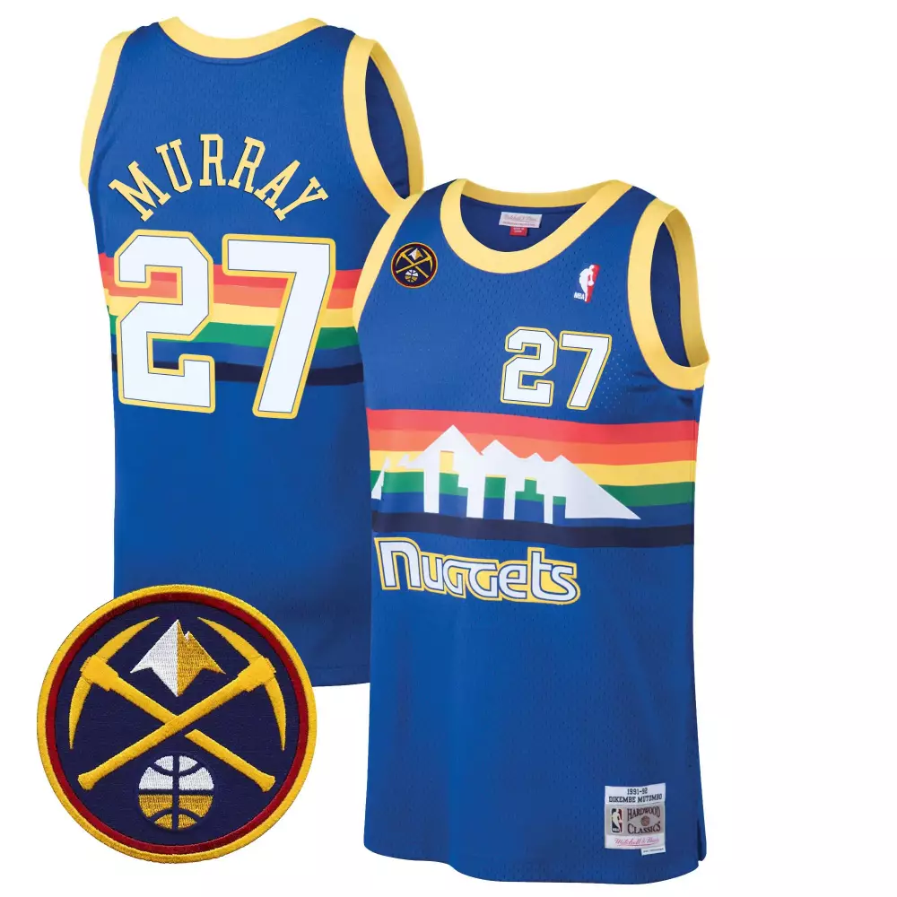 jamal murray blue classic mens denver nuggets swingman jersey all stitched