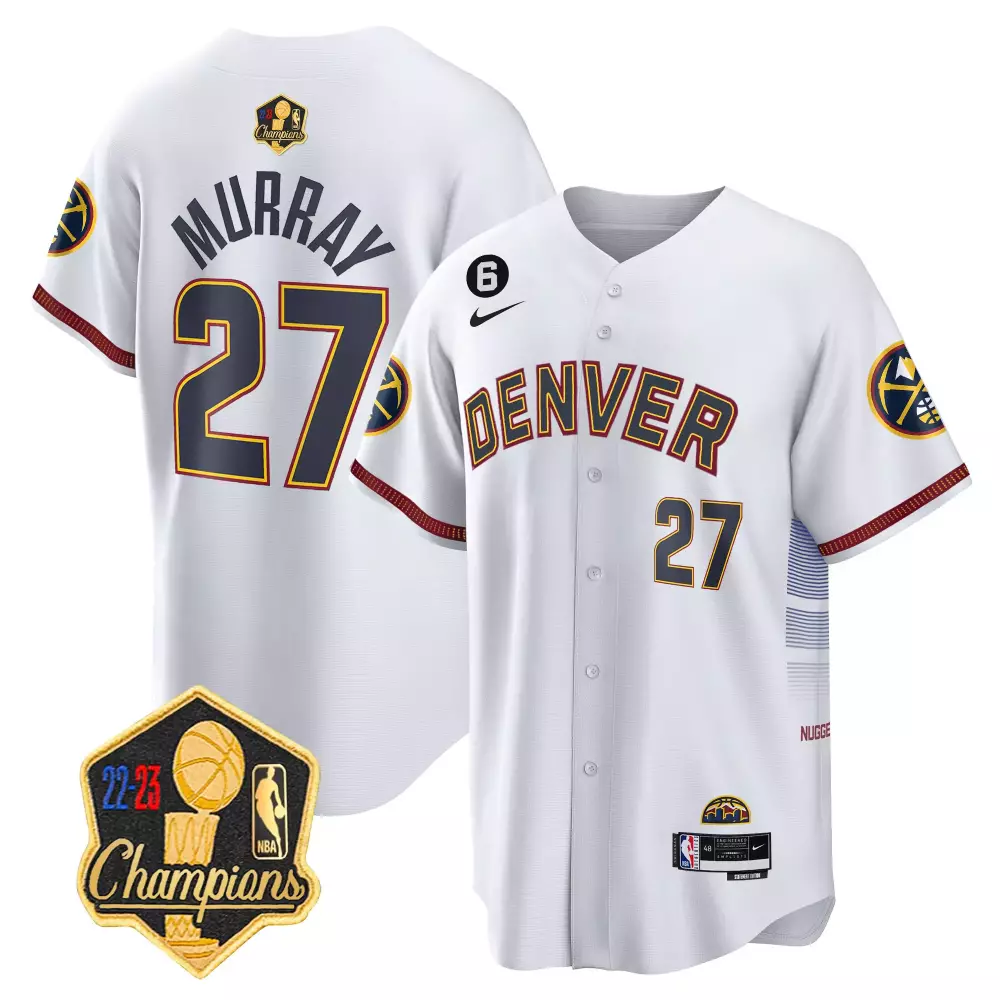 jamal murray city mens denver nuggets 2023 champions cool base jersey all stitched
