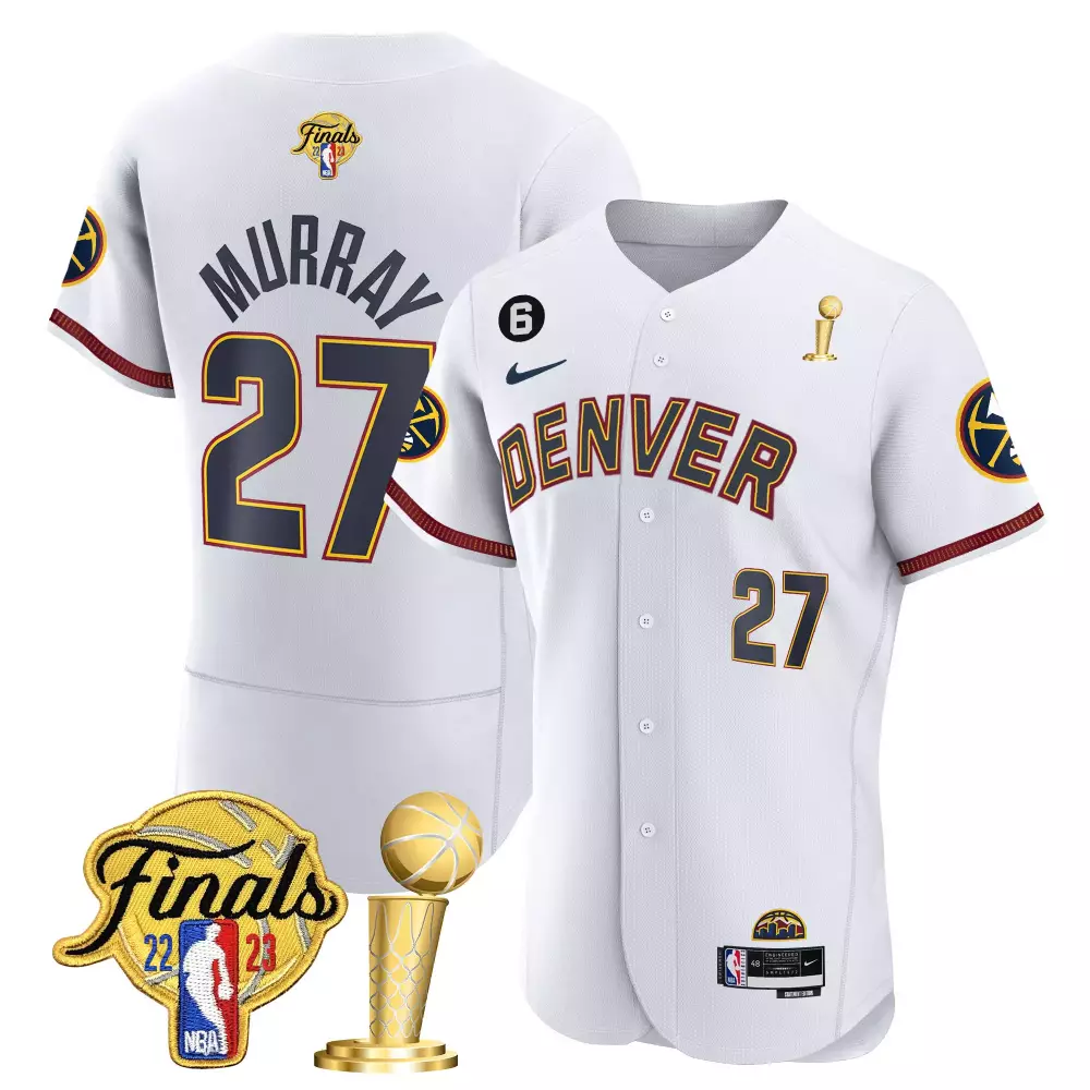 jamal murray city youths denver nuggets 2023 finals champions flex base jersey all stitched