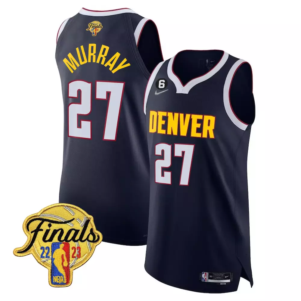 jamal murray diamond mens denver nuggets 2023 finals patch collection jersey v2 all stitched