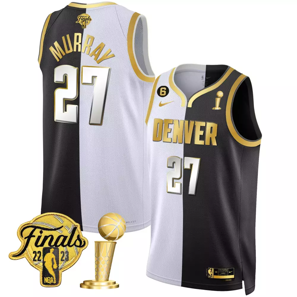 jamal murray icon youths denver nuggets 2023 finals patch collection jersey all stitched