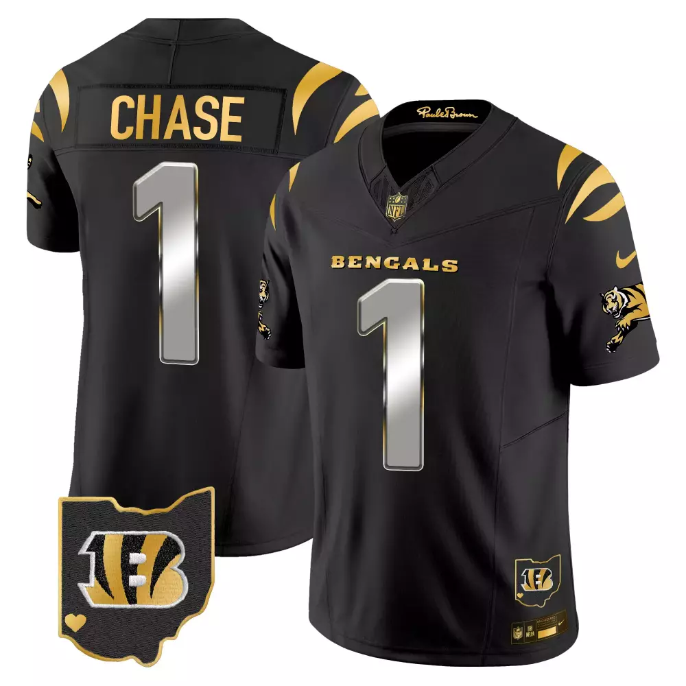 Ja'Marr Chase Bengals 2024 Gold Vapor Limited Women's Jersey | Stitched Fan Gear for Women & Youth