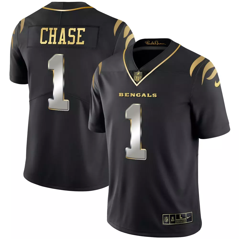 Ja'Marr Chase Bengals 2024 Gold Vapor Limited Women's Jersey | Stitched Fan Gear for Women & Youth