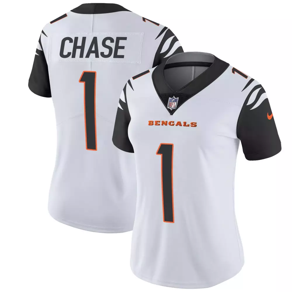 Jamarr Chase Cincinnati Bengals Color Rush Vapor Limited Jersey | Stitched | Gift Idea for Women, Men & Youth