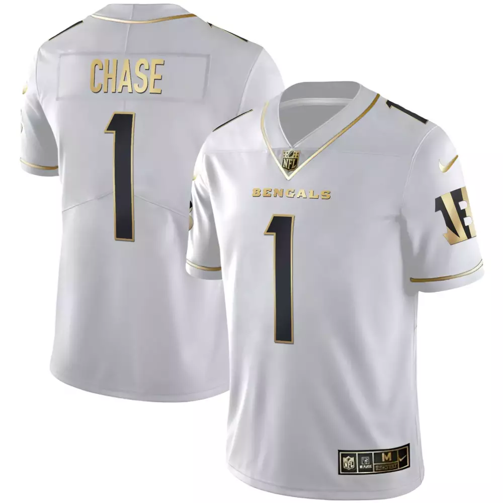 Jamarr Chase Cincinnati Bengals Color Rush Vapor Limited Jersey | Stitched | Gift Idea for Women, Men & Youth