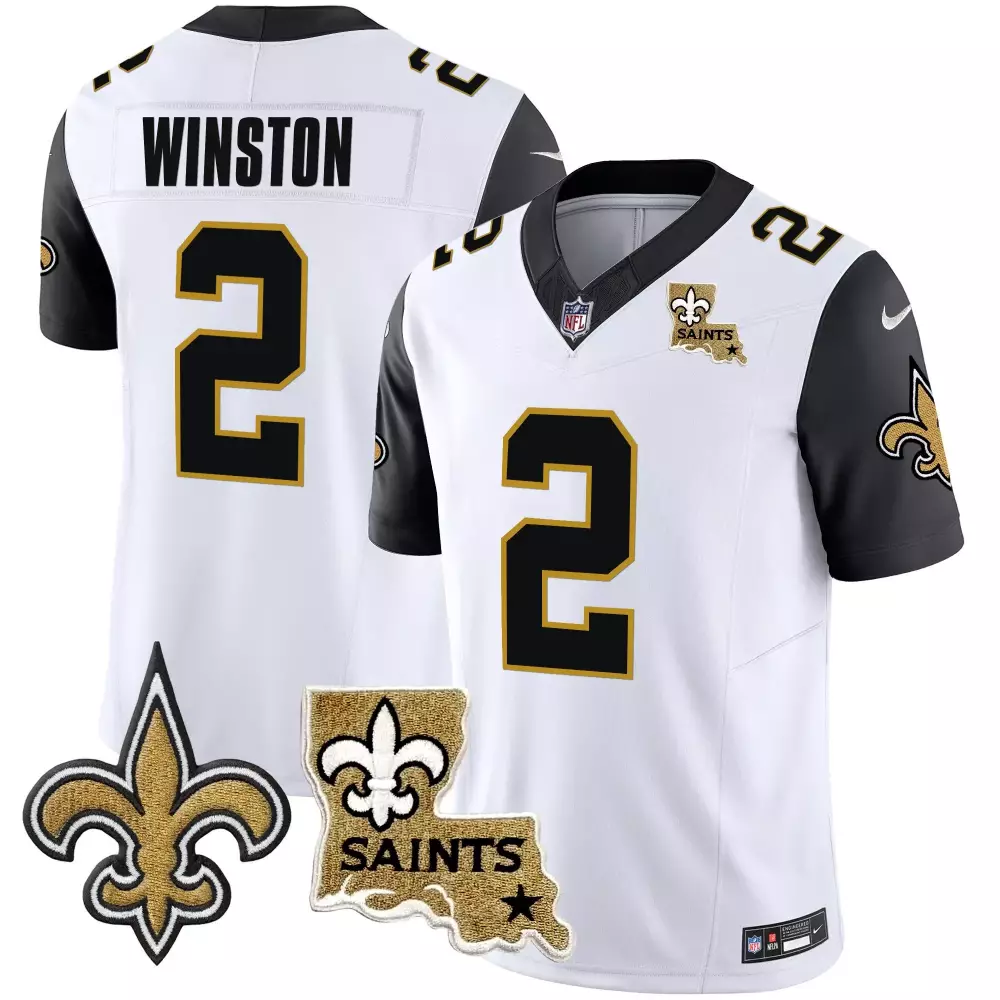 jameis winston black sleeves mens new orleans saints vapor limited jersey new orleans patch all stitched