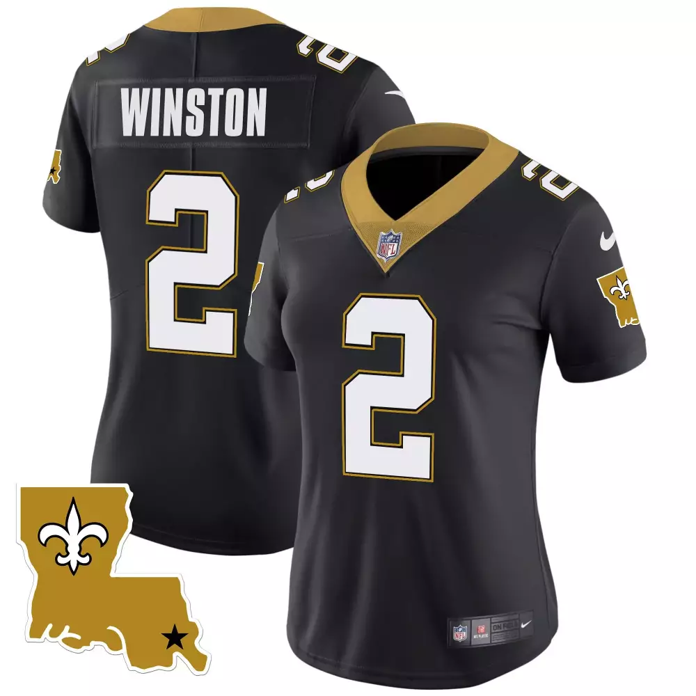 jameis winston black sleeves mens new orleans saints vapor limited jersey new orleans patch all stitched