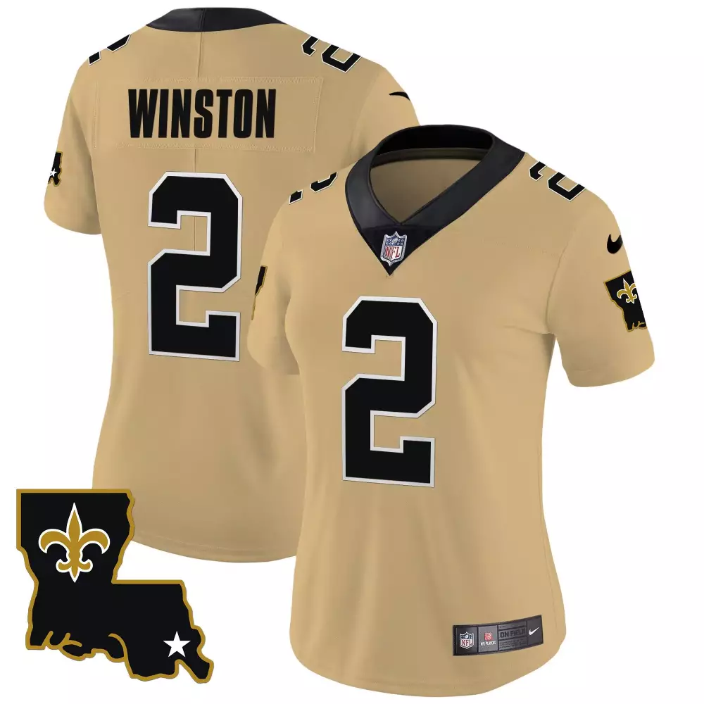 jameis winston gold womens new orleans saints 1987 legacy vapor jersey all stitched