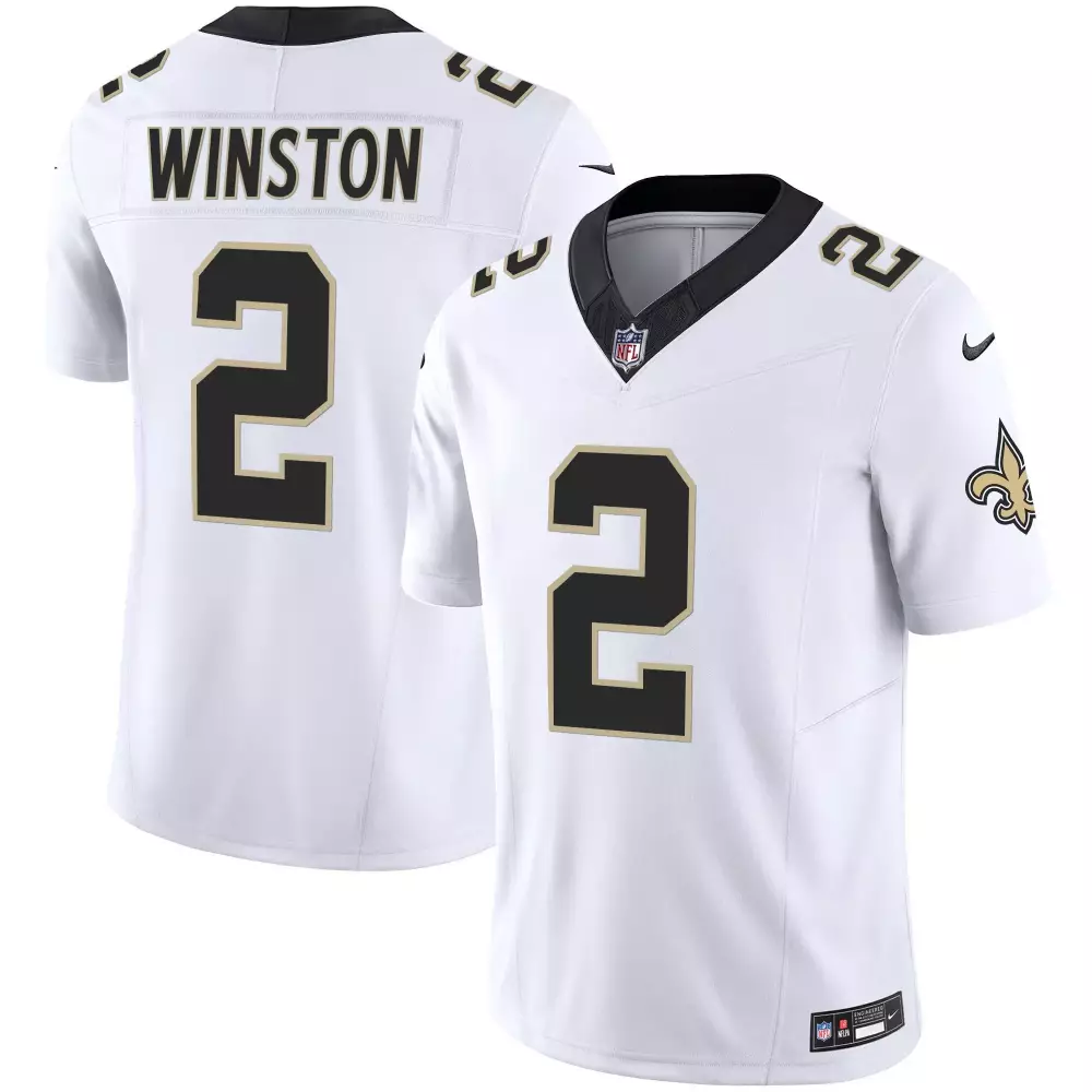 jameis winston white mens new orleans saints vapor limited jersey all stitched