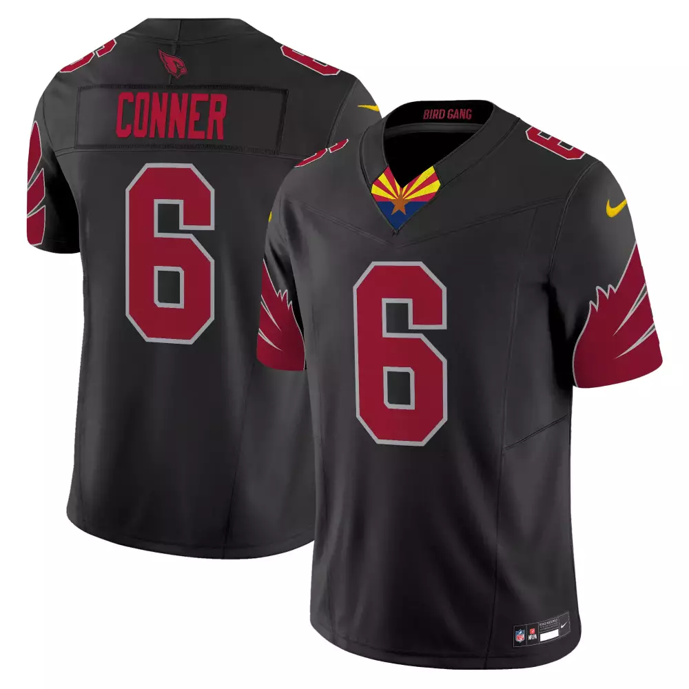 james conner black alternate mens arizona cardinals 2024 special vapor limited jersey v2 all stitched
