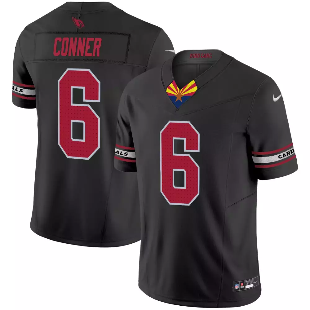 james conner black alternate mens arizona cardinals 2024 special vapor limited jersey v2 all stitched