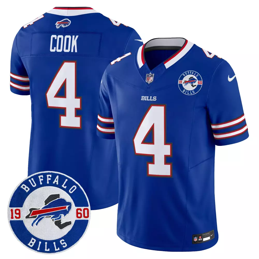 james cook royal mens buffalo bills 2023 afc east champions patch vapor jersey all stitched