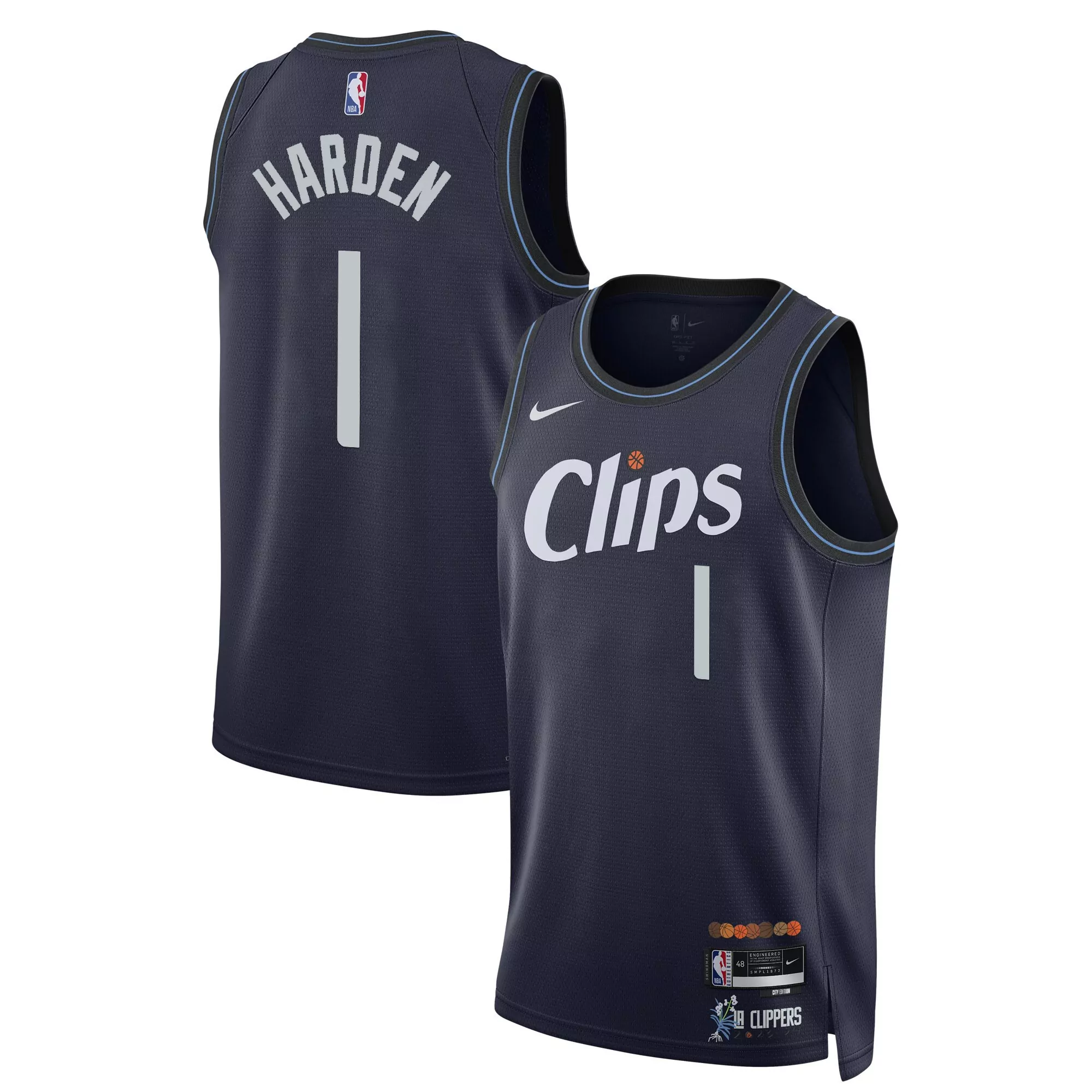 ivica zubac icon mens los angeles clippers swingman jersey all stitched