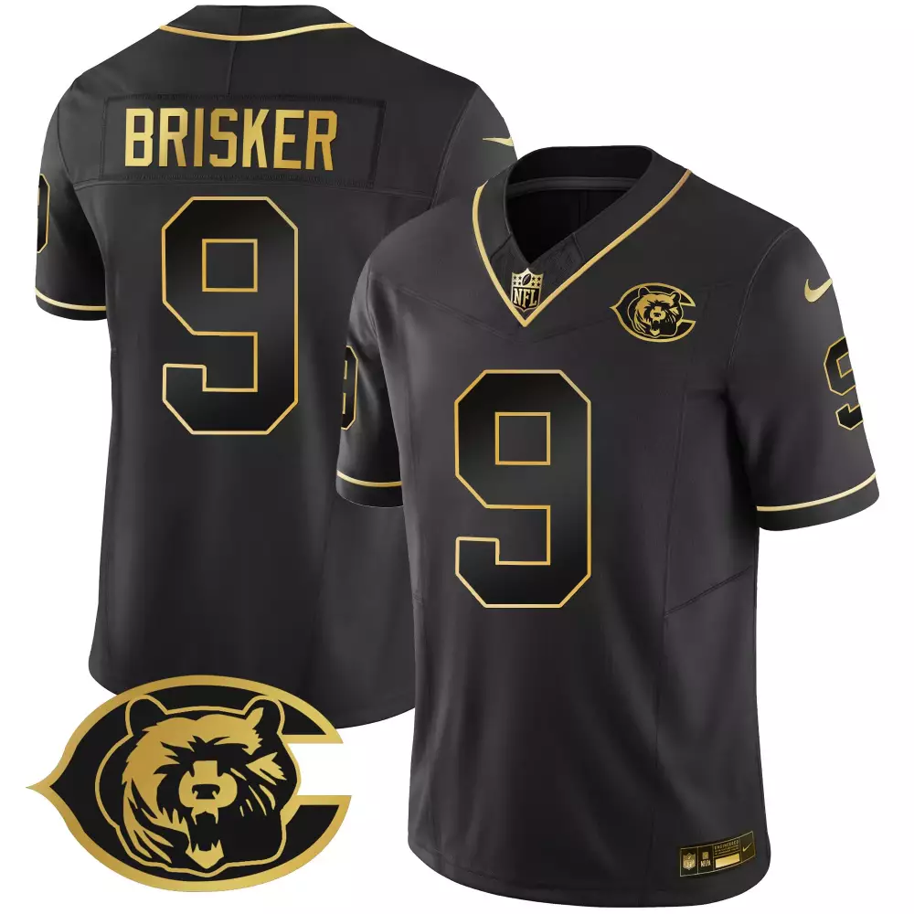 jaquan brisker black gold mens chicago bears throwback gold vapor jersey all stitched