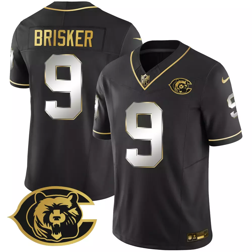 jaquan brisker black gold mens chicago bears throwback gold vapor jersey all stitched