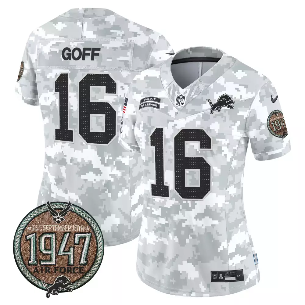 jahmyr gibbs white womens detroit lions throwback 90th year patch vapor limited jersey all stitched