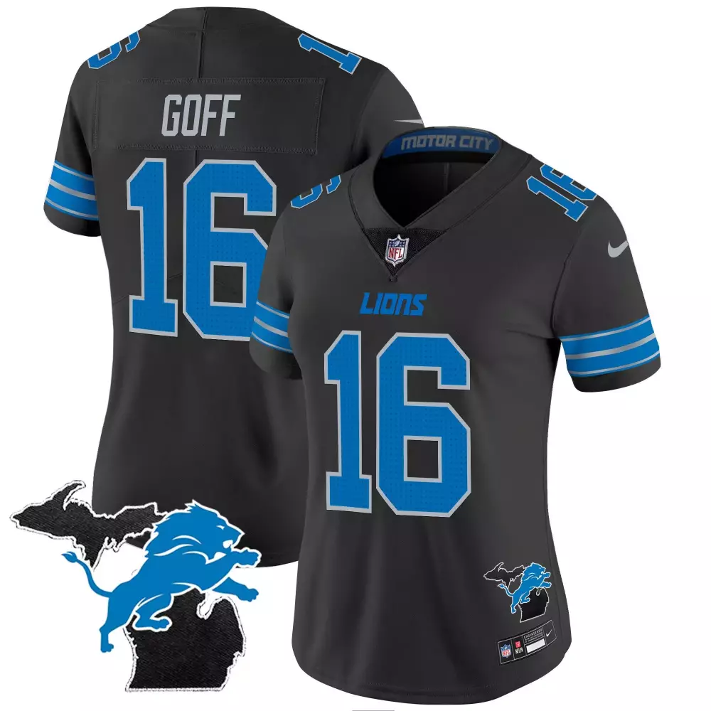 jared goff black mens detroit lions throwback 90th year patch vapor limited jersey all stitched
