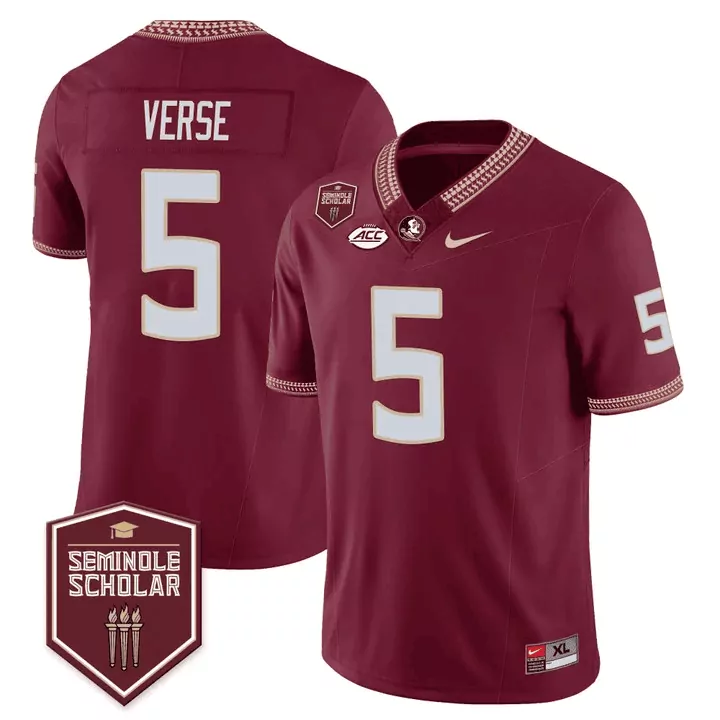 jared verse garnet mens florida state seminoles cheez it bowl patch vapor limited jersey all stitched