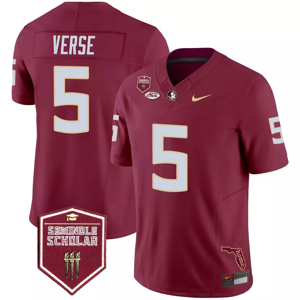 jared verse garnet mens florida state seminoles cheez it bowl patch vapor limited jersey all stitched