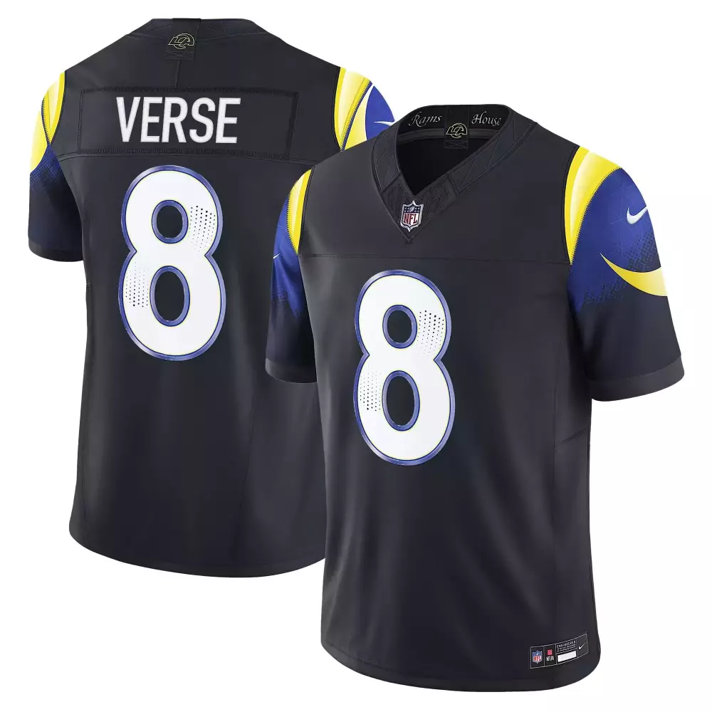 horn up 213 men los angeles rams 2025 rivalries vapor limited jersey all stitched