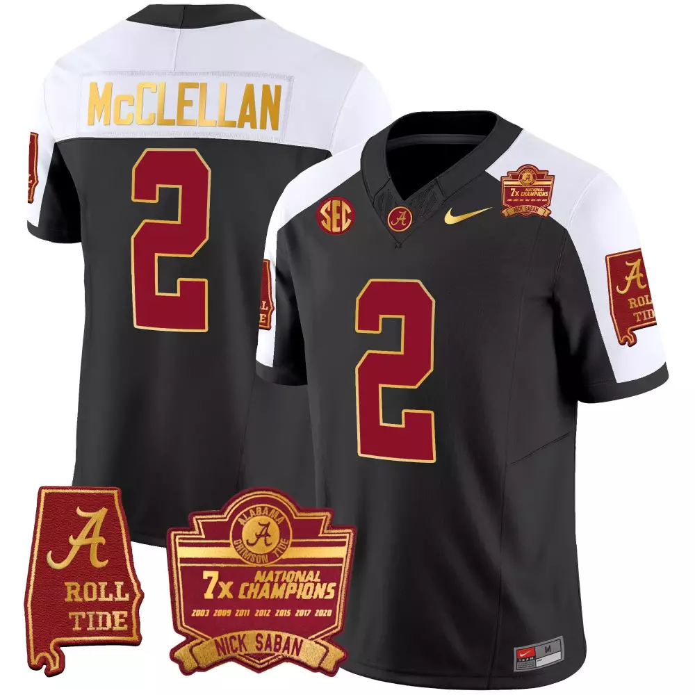 jase mcclellan black alternate mens alabama crimson tide gold trim vapor jersey v3 alabama map all stitched