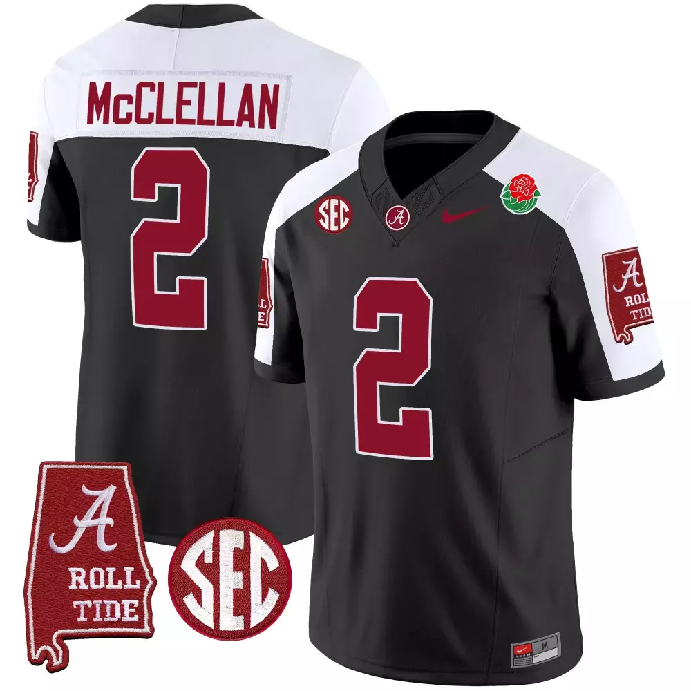 jase mcclellan black alternate mens alabama crimson tide gold trim vapor jersey v3 alabama map all stitched