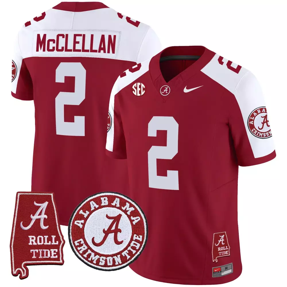 jase mcclellan crimson alternate mens alabama crimson tide vapor limited jersey v4 alabama map all stitched